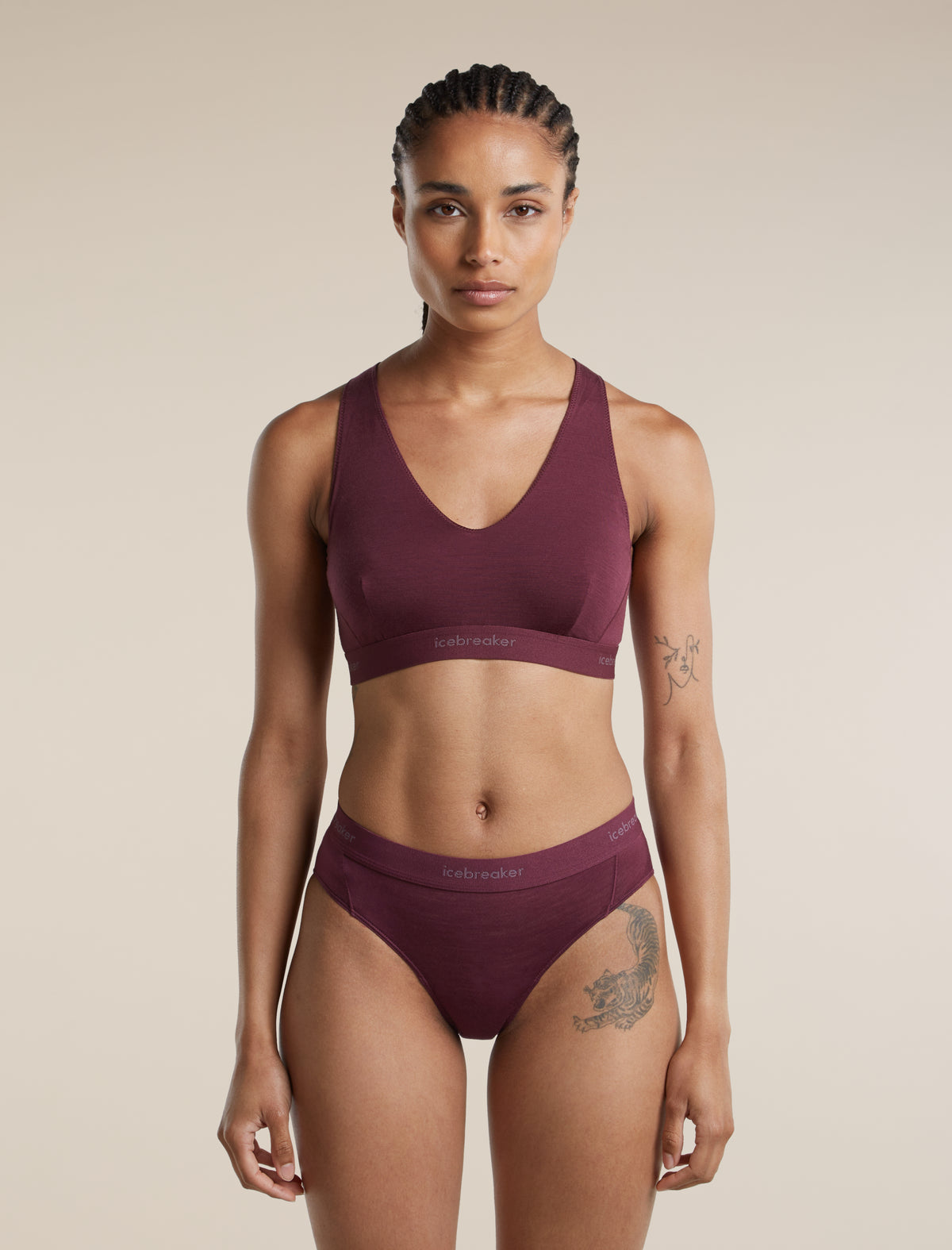 125 Sprite Racerback Bra Dk Berry - 1