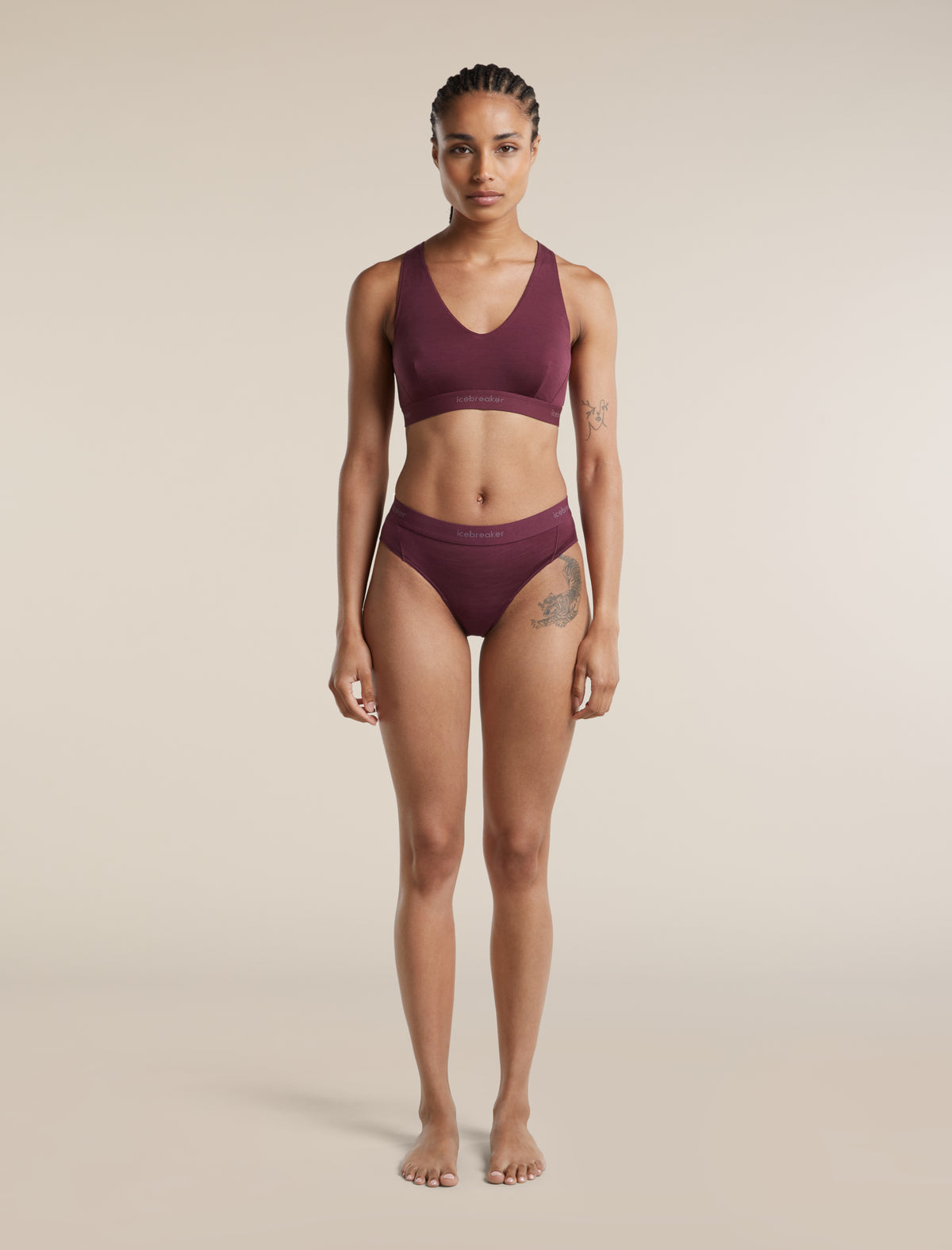 125 Sprite Racerback Bra Dk Berry - 3