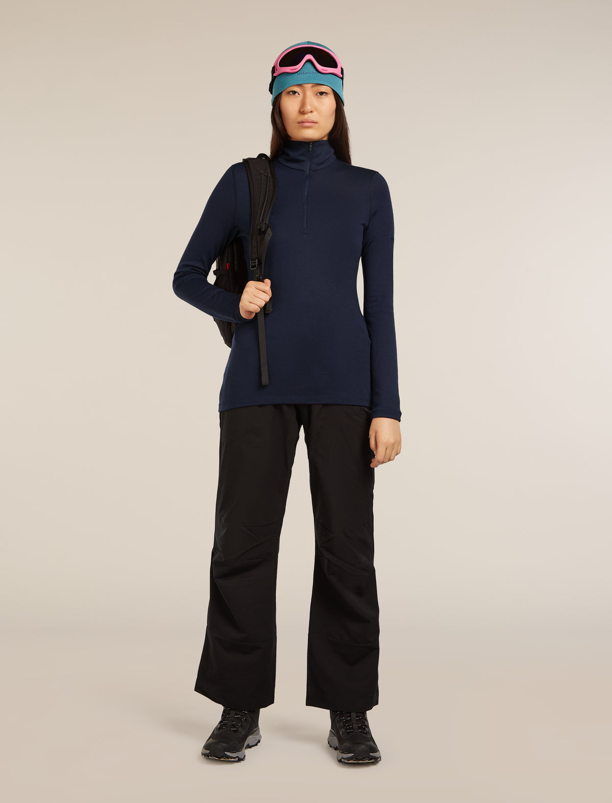 icebreaker® Leggings termici a vita alta in lana merino 260 Oasis Donna Midnight Navy Women - 4