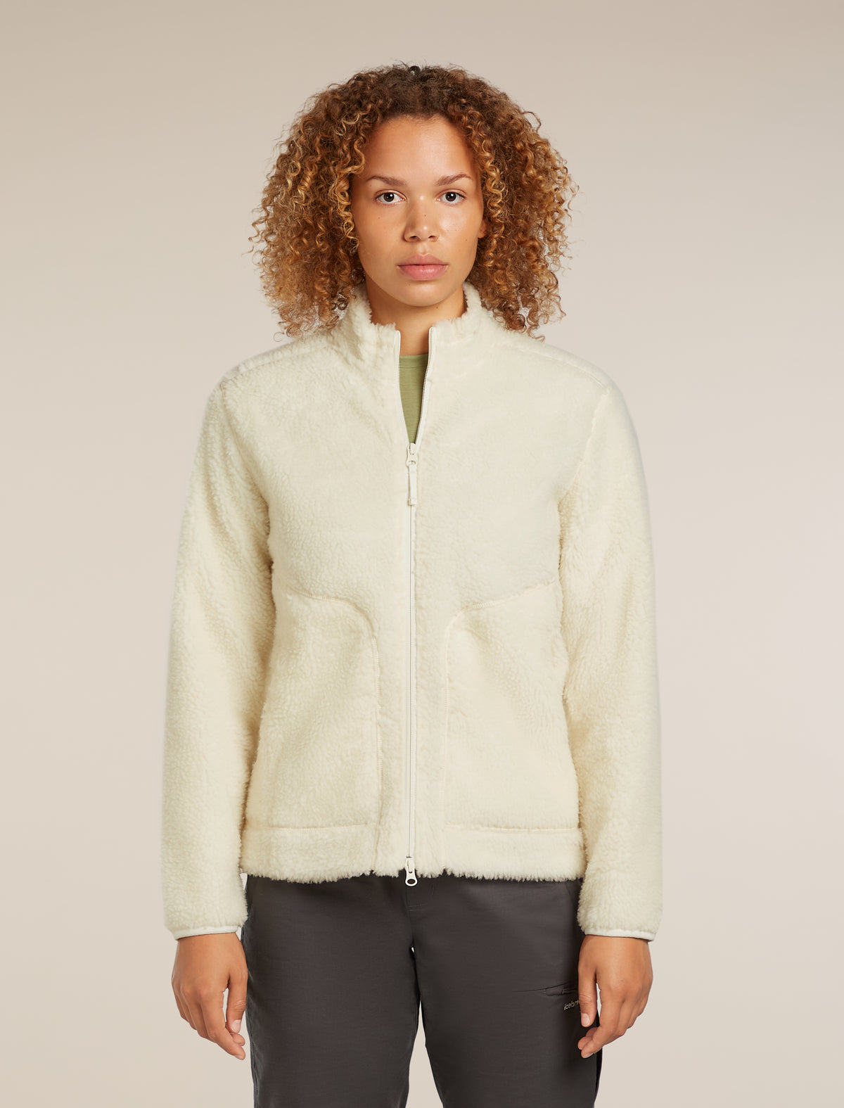 Women's 960 High Pile Zip Jacket Undyed - 1