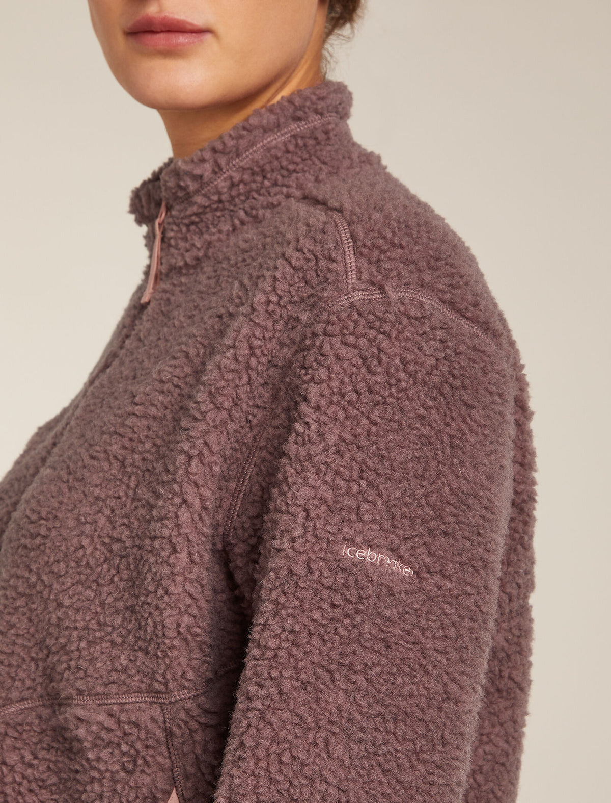 Manteau à manches longues et glissière 800 RealFleece™️ en mélange de mérinos à poils longs Women's  - 5