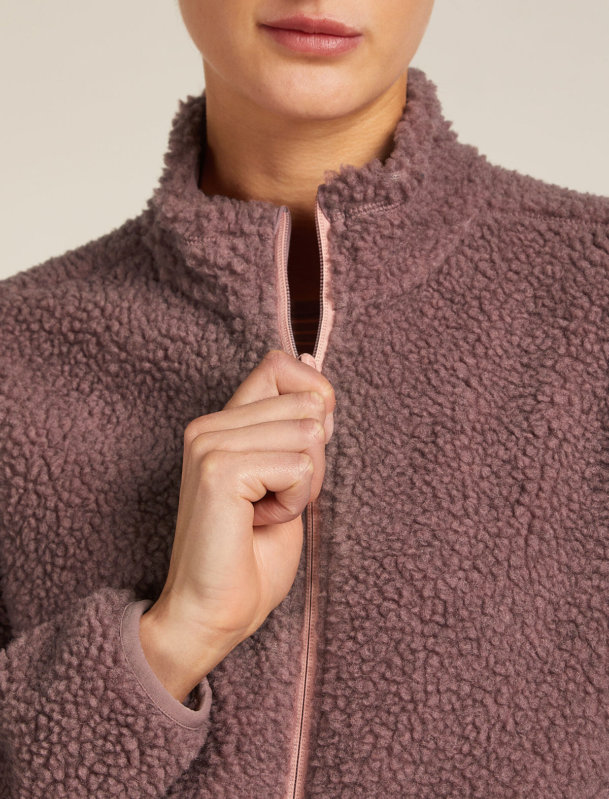 Manteau à manches longues et glissière 800 RealFleece™️ en mélange de mérinos à poils longs Women's  - 6