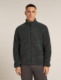 960 High Pile Zip Jacket Jet Hthr/Black - 1