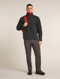 960 High Pile Zip Jacket Jet Hthr/Black - 4