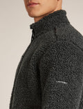 960 High Pile Zip Jacket Jet Hthr/Black - 5