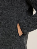 960 High Pile Zip Jacket Jet Hthr/Black - 7