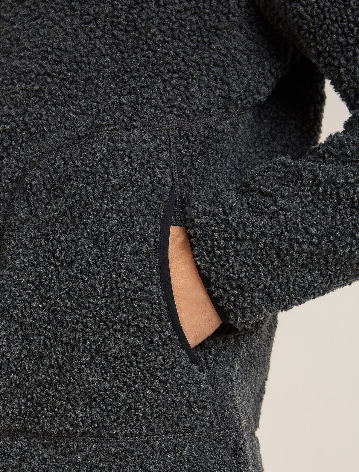 960 High Pile Zip Jacket Jet Hthr/Black - 7