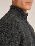960 High Pile Zip Jacket Jet Hthr/Black - 9