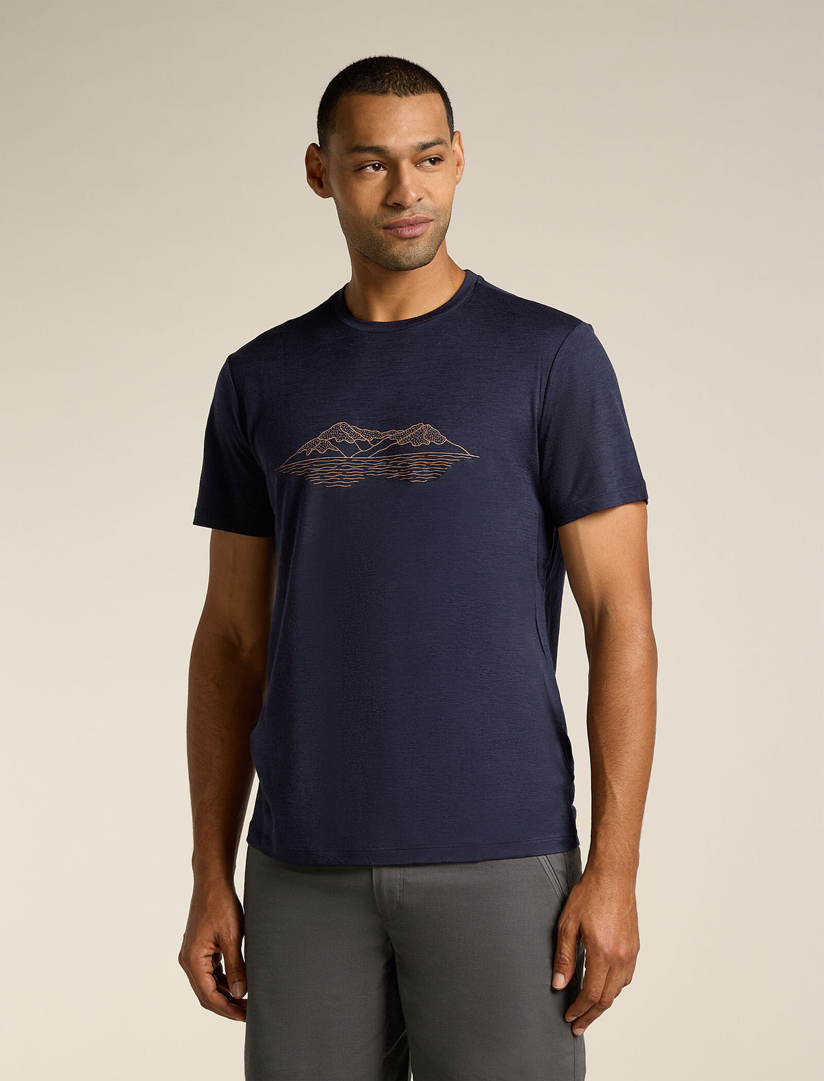 Men's Merino 150 Tech Lite Short Sleeve T-Shirt Pukaki Reflected Midnight navy - 1