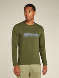 Men's Merino Blend Central Classic Long Sleeve T-Shirt Haute Route Loden - 1