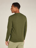 Men's Merino Blend Central Classic Long Sleeve T-Shirt Haute Route Loden - 2