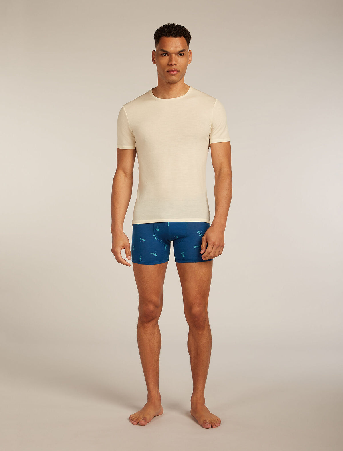 Men's 150 Anatomica Boxers Snow Day Atlantis/Topaz - 4