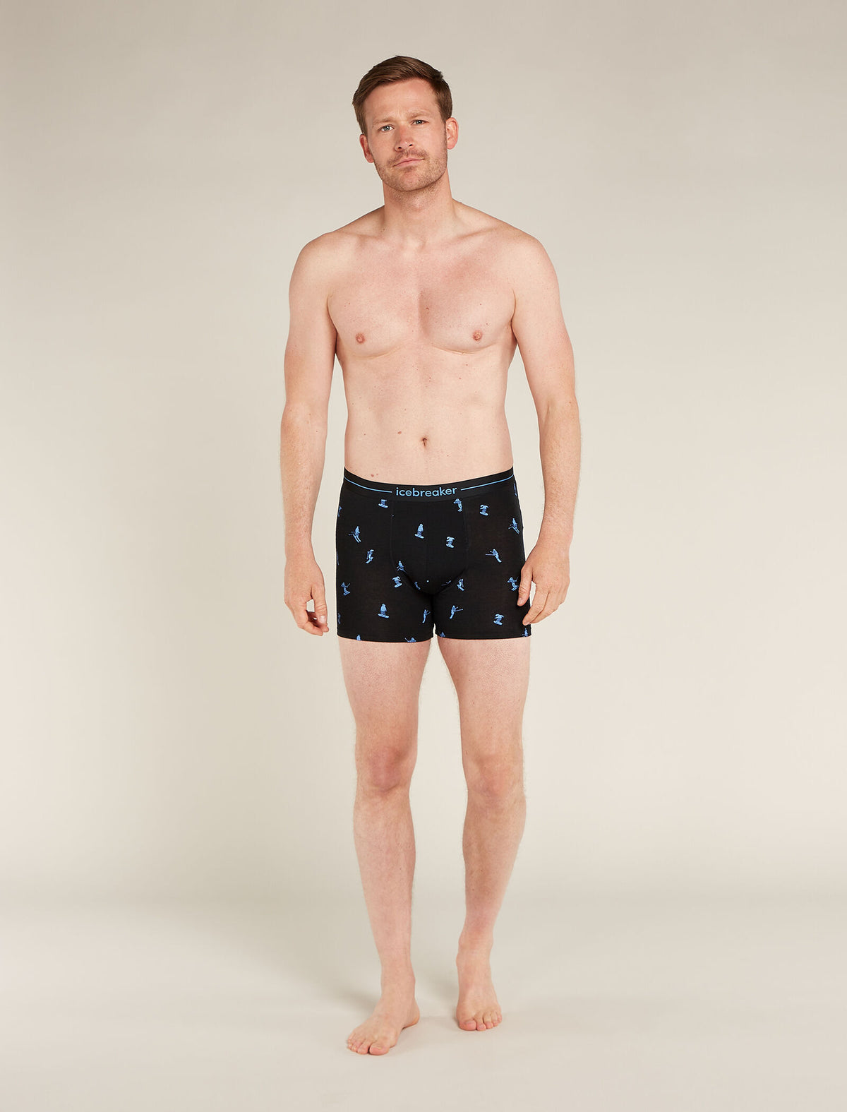 Men's Merino 150 Anatomica Boxers Ski Day Black - 3