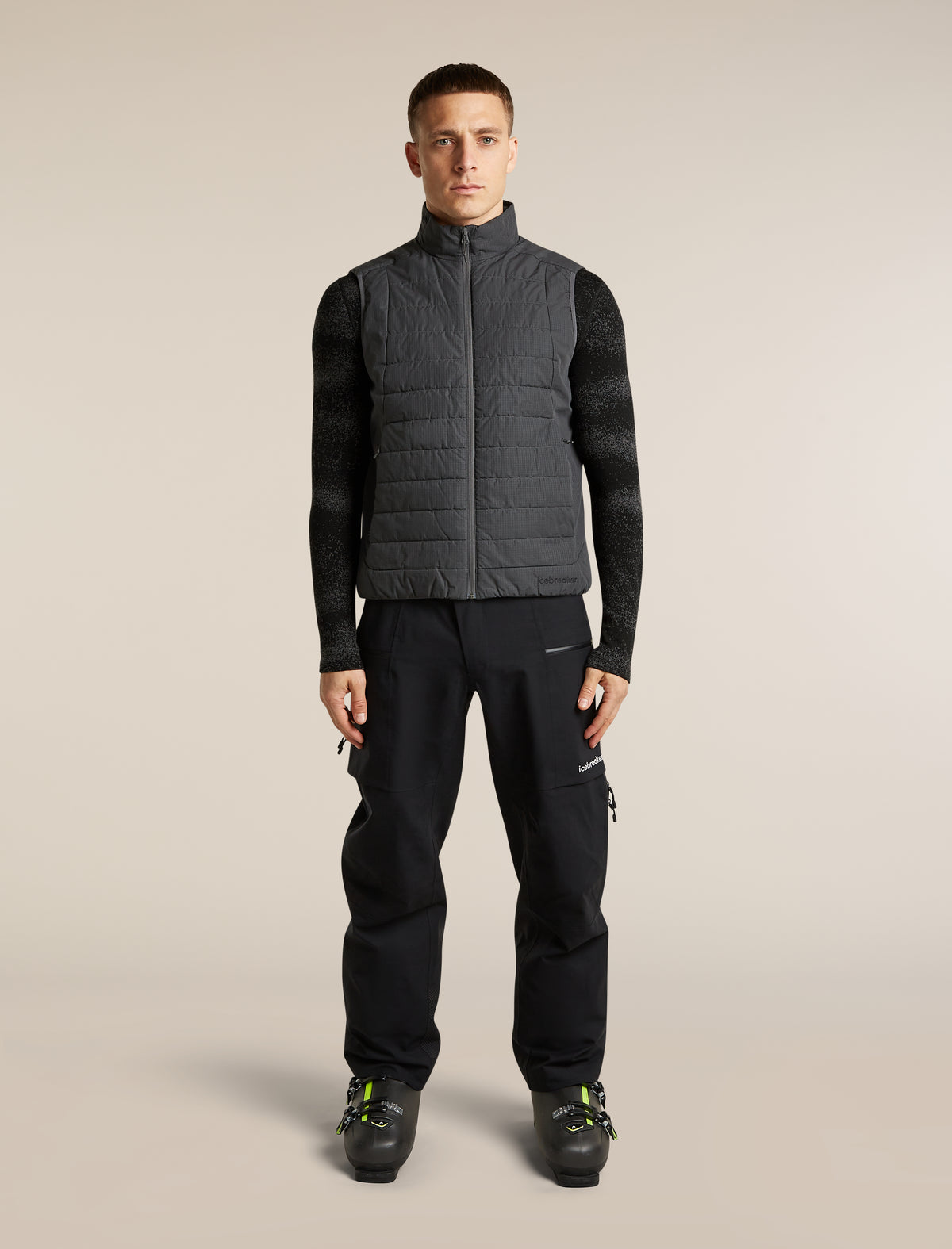 icebreaker® 1360 MerinoLoft™ Weste Obsidian Men - 3