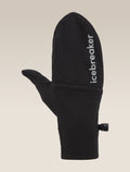 Unisex 200 Oasis Convertible Mittens Black - 1