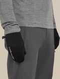 Unisex 200 Oasis Convertible Mittens Black - 4