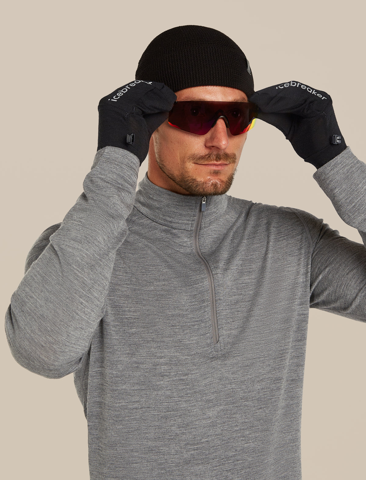 Unisex 200 Oasis Convertible Mittens Black - 4