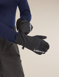 Unisex 200 Oasis Convertible Mittens Black - 8