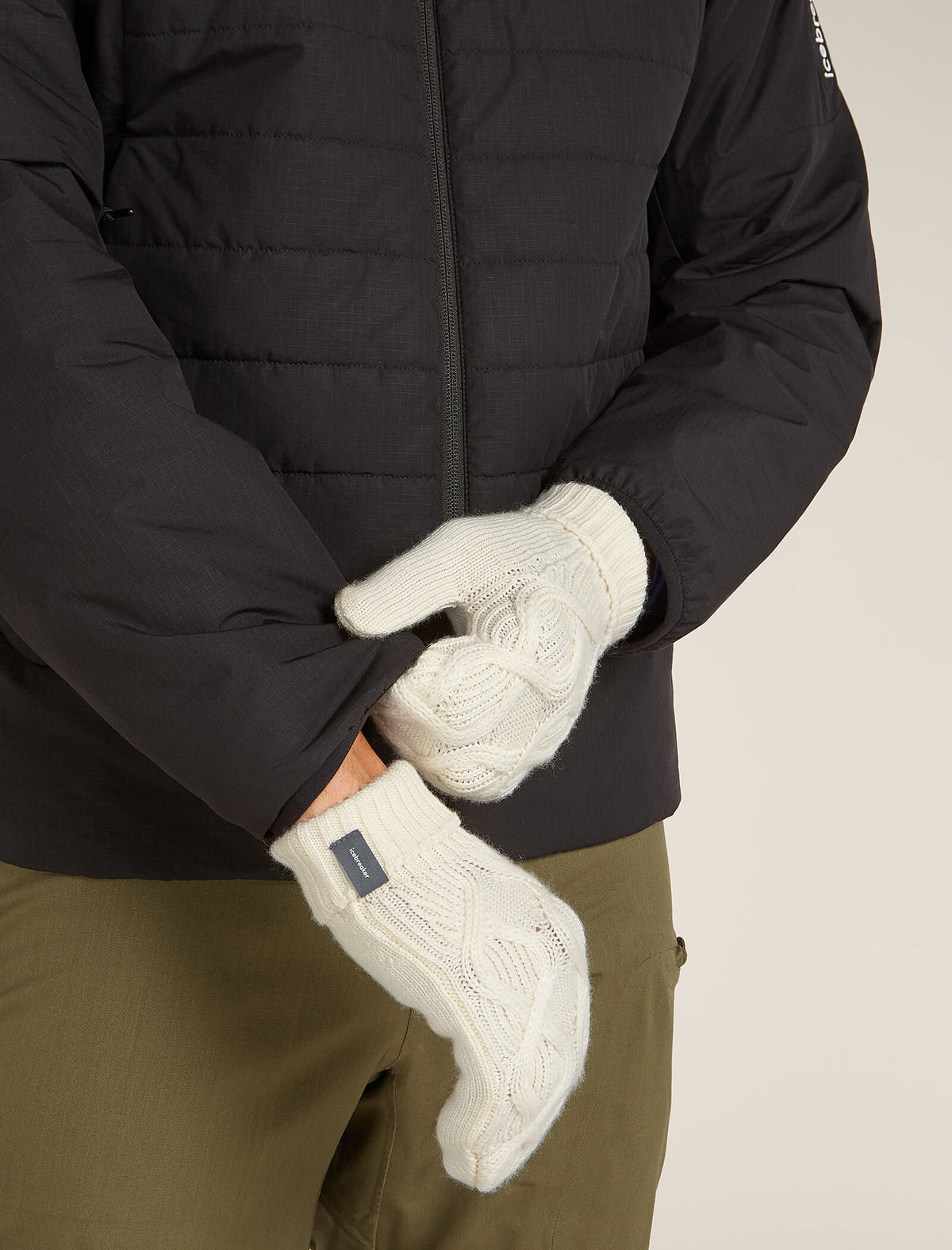 Unisex Kabelgebreide wanten van merinowol  - 5