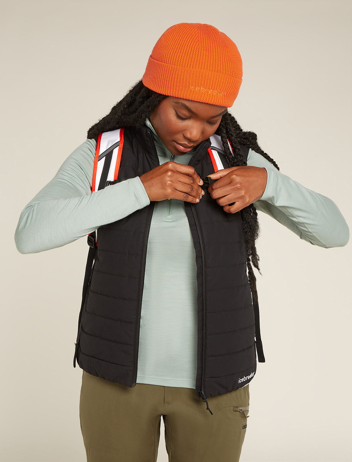 Unisex Merino All Day Toque Beanie Blaze - 6