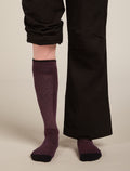Women's Women Ski+ Over the Calf Socks Java/Black - 3