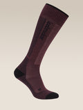 Women's Women Ski+ Over the Calf Socks Java/Black - 4