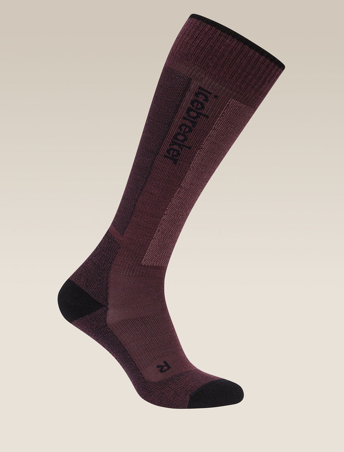 Women's Women Ski+ Over the Calf Socks Java/Black - 4