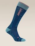 Women's Women Ski+ Over the Calf Socks Mountain Contour Atlantis/Hydro - 4