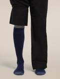 Men Ski+ Over the Calf Socks Royal Navy/Dawn - 4