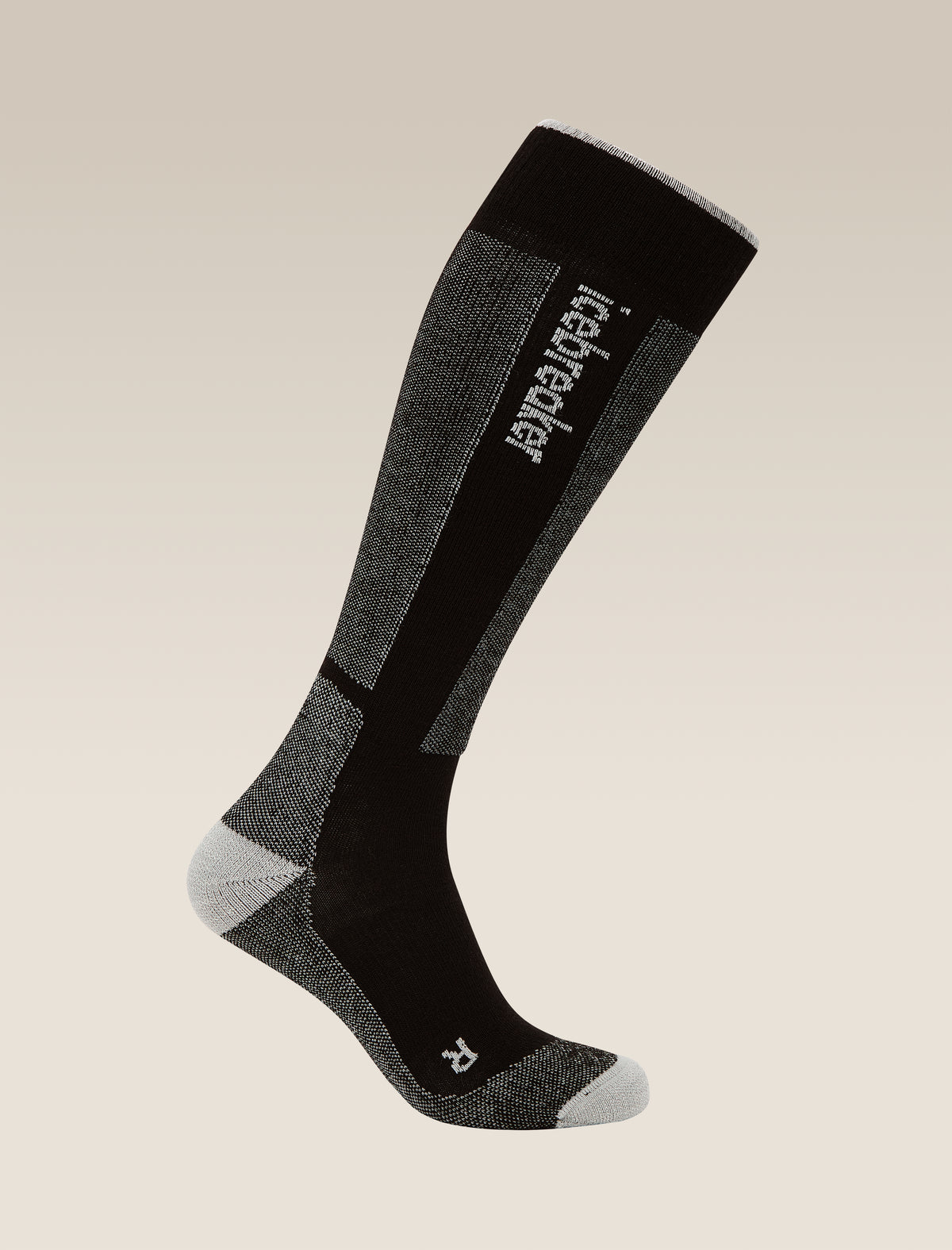 Men Ski+ Over the Calf Socks Black/Ether - 1