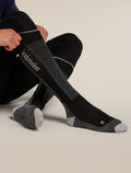 Men Ski+ Over the Calf Socks Black/Ether - 2