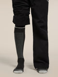 Men Ski+ Over the Calf Socks Black/Ether - 4