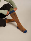 Men Ski+ Over the Calf Socks Mountain Contour Trail/Atlantis - 2