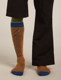 Men Ski+ Over the Calf Socks Mountain Contour Trail/Atlantis - 3