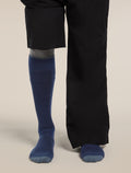 Men Ski+ Over the Calf Socks Royal Navy/Dawn - 4