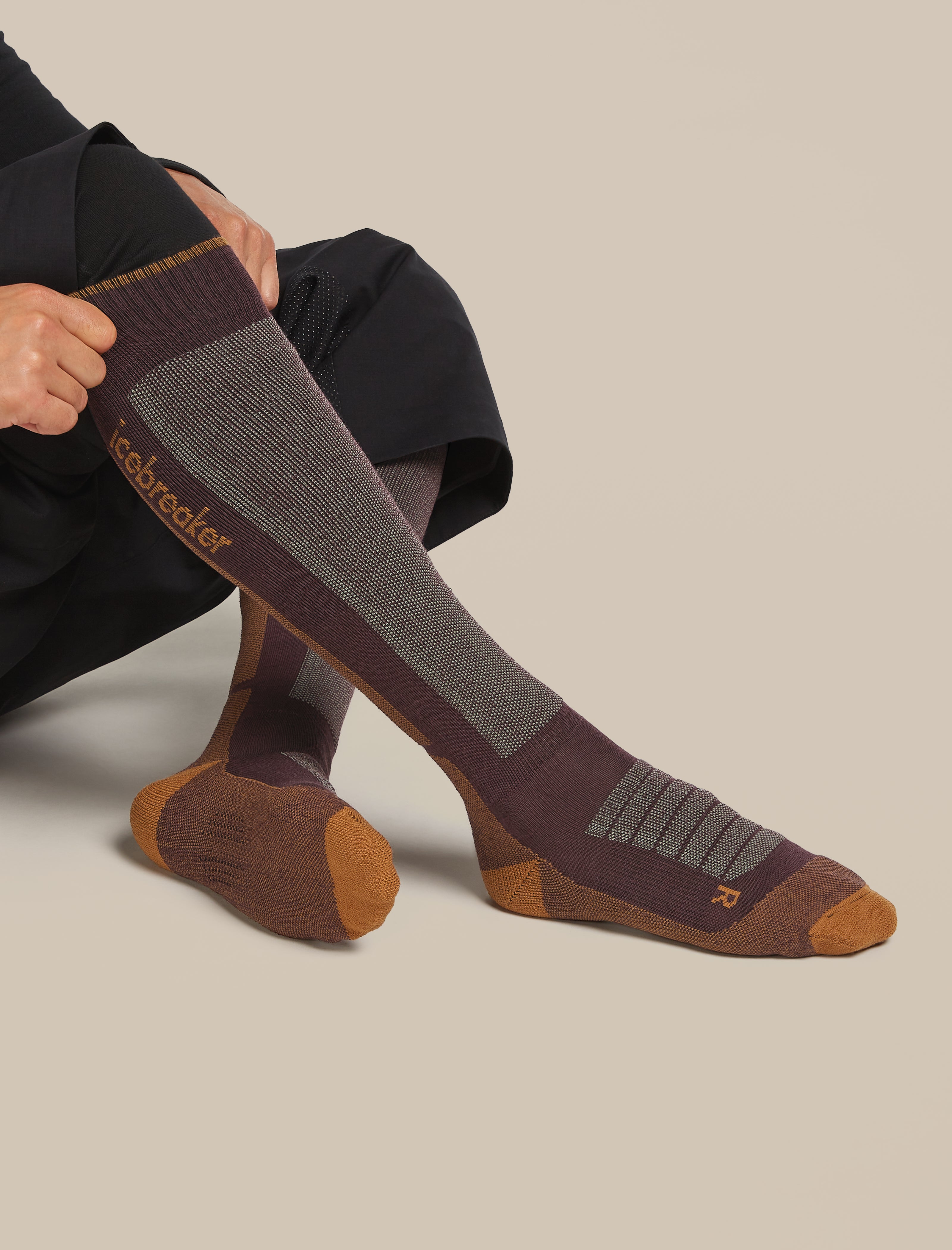 VITSOCKS 80% Merino Wol Sokken Heren Warm Dun Zacht Ademend (2 PAAR) Wollen Wintersokken, blauw-marine, 39-41