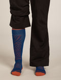 Men's Men Ski+ Over the Calf Socks Mountain Contour Atlantis/Agate - 3