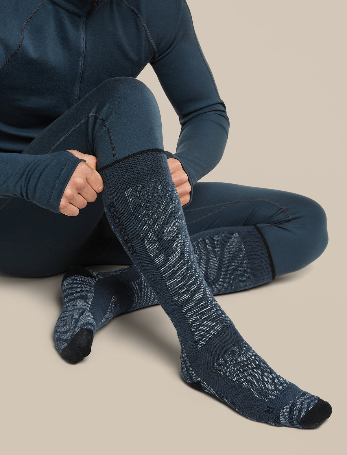 Heren Ski+ OTC Mountain Contour sokken  - 5