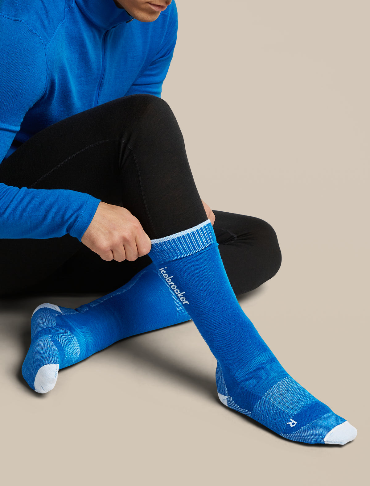 Men Ski+ OTC Socks Lazurite/Snow - 5