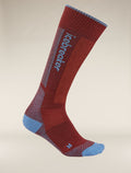 Women's Merino Ski+ Medium Over The Calf Socks Port/Baja - 4