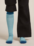 Women's Women Ski+ Over the Calf Socks Hydro/Atlantis - 3