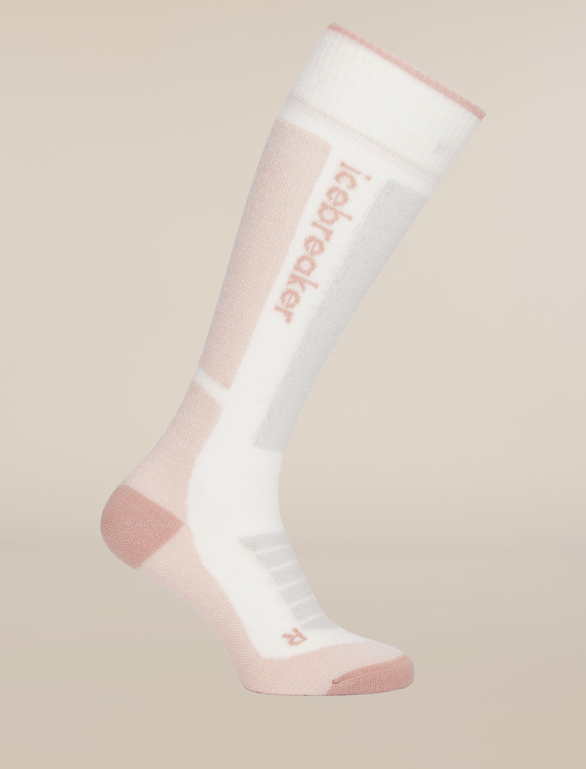 icebreaker® Dames Ski+ ultralichte kuitsokken Snow/Pink Quartz/Ether Women - 3