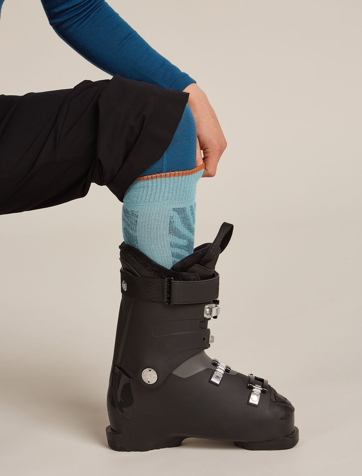 Damskie skarpety pod kolano Ski+ Mountain Contour  - 1