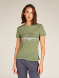Women's Merino Blend Core Short Sleeve T-Shirt Cook Reflected Lichen - 1