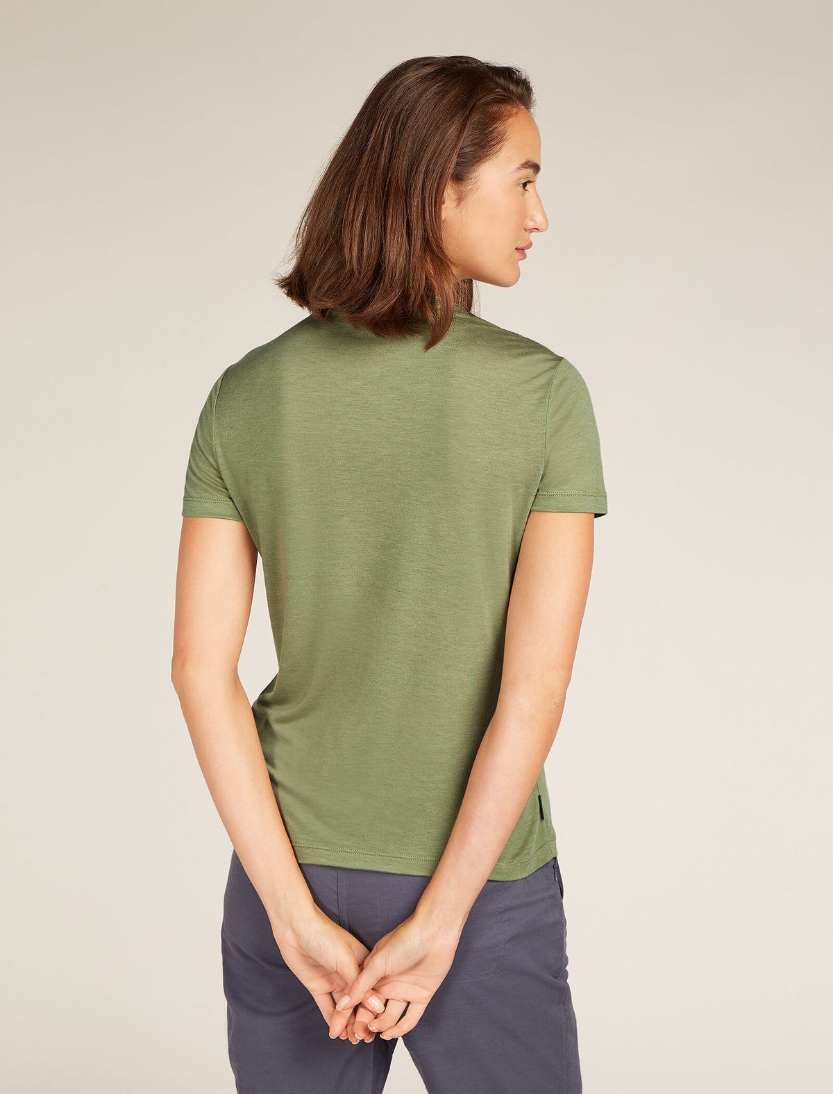 Women's Merino Blend Core Short Sleeve T-Shirt Cook Reflected Lichen - 2