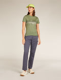 Women's Merino Blend Core Short Sleeve T-Shirt Cook Reflected Lichen - 4