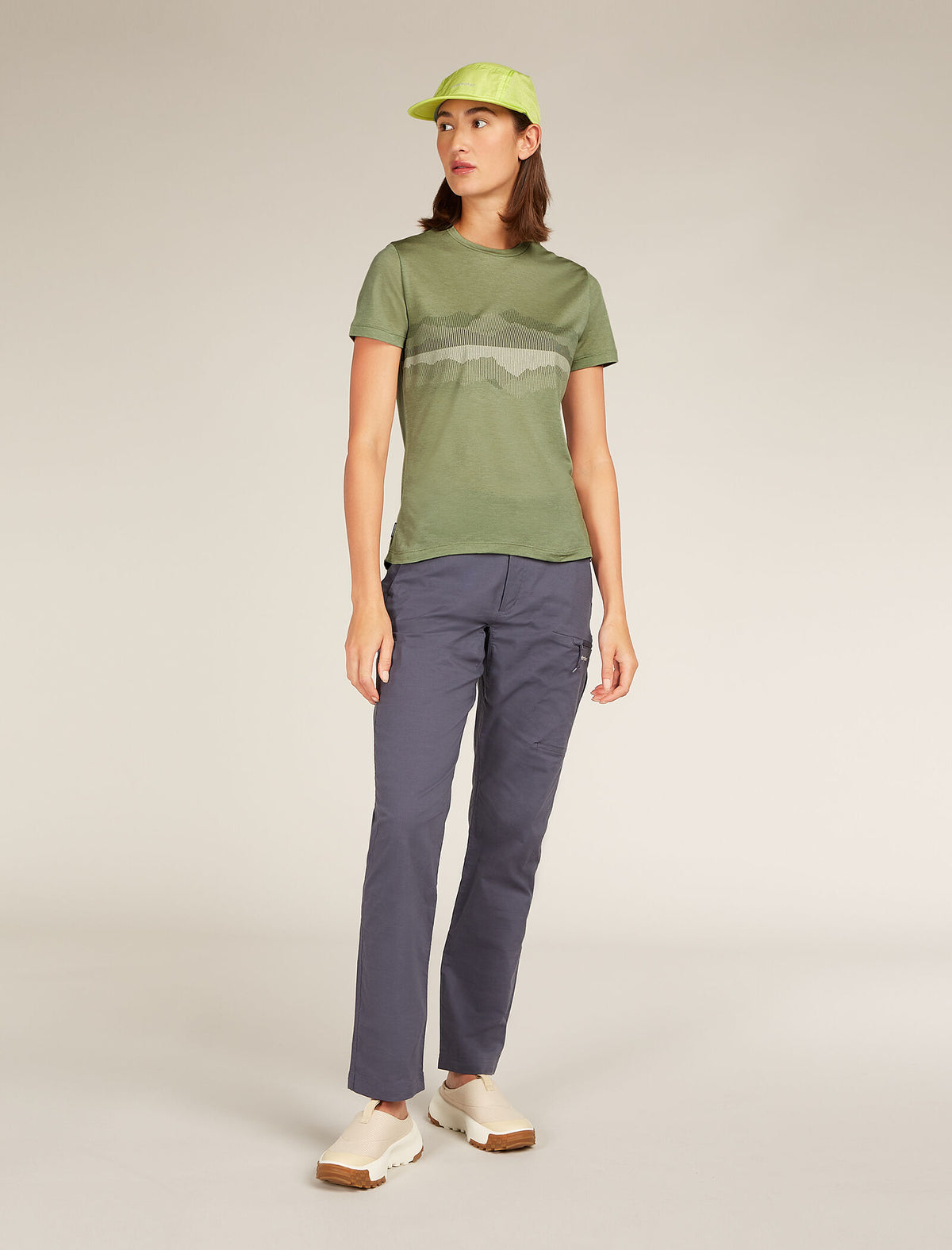 Women's Merino Blend Core Short Sleeve T-Shirt Cook Reflected Lichen - 4