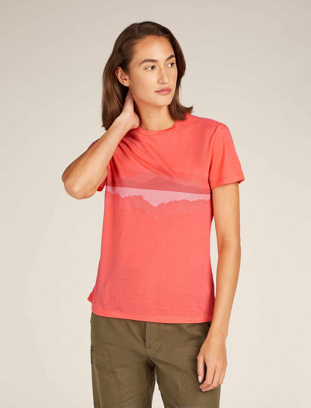 Women's Merino Blend Core Short Sleeve T-Shirt Cook Reflected Tang - 1