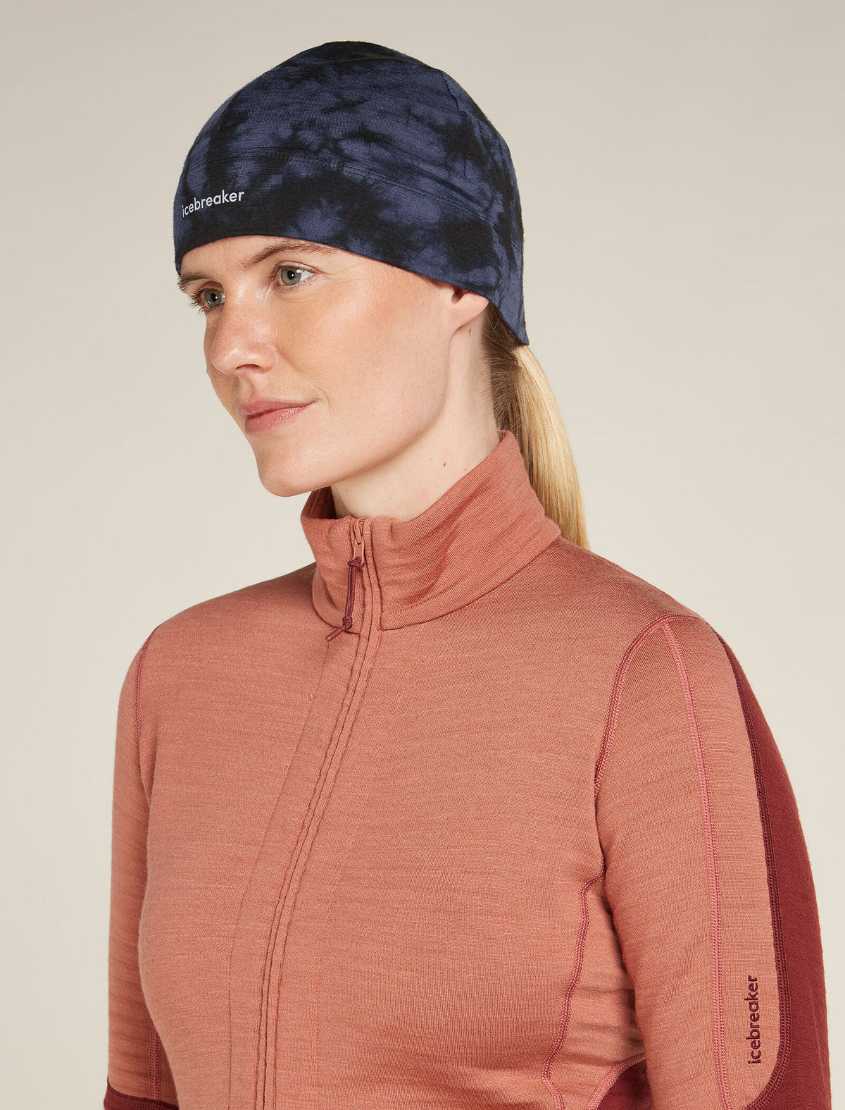 Unisex 200 Oasis beanie Cloud Dye van merinowol  - 4