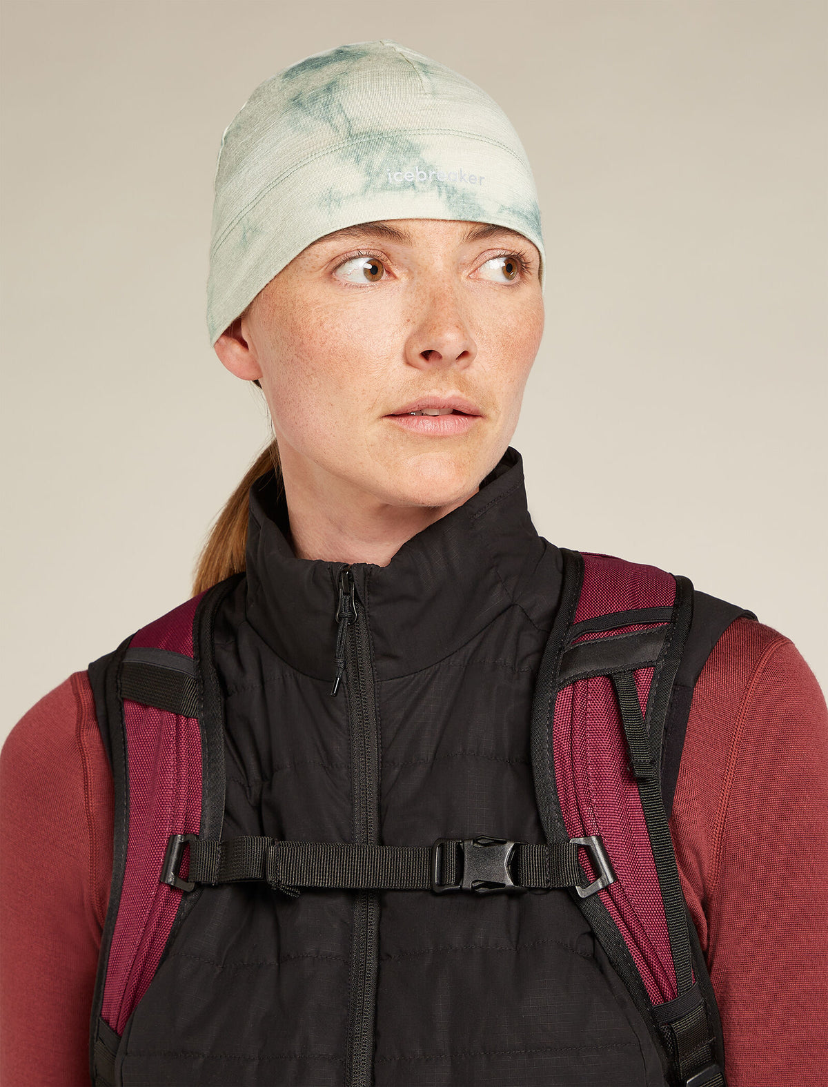 Unisex 200 Oasis beanie Cloud Dye van merinowol  - 2